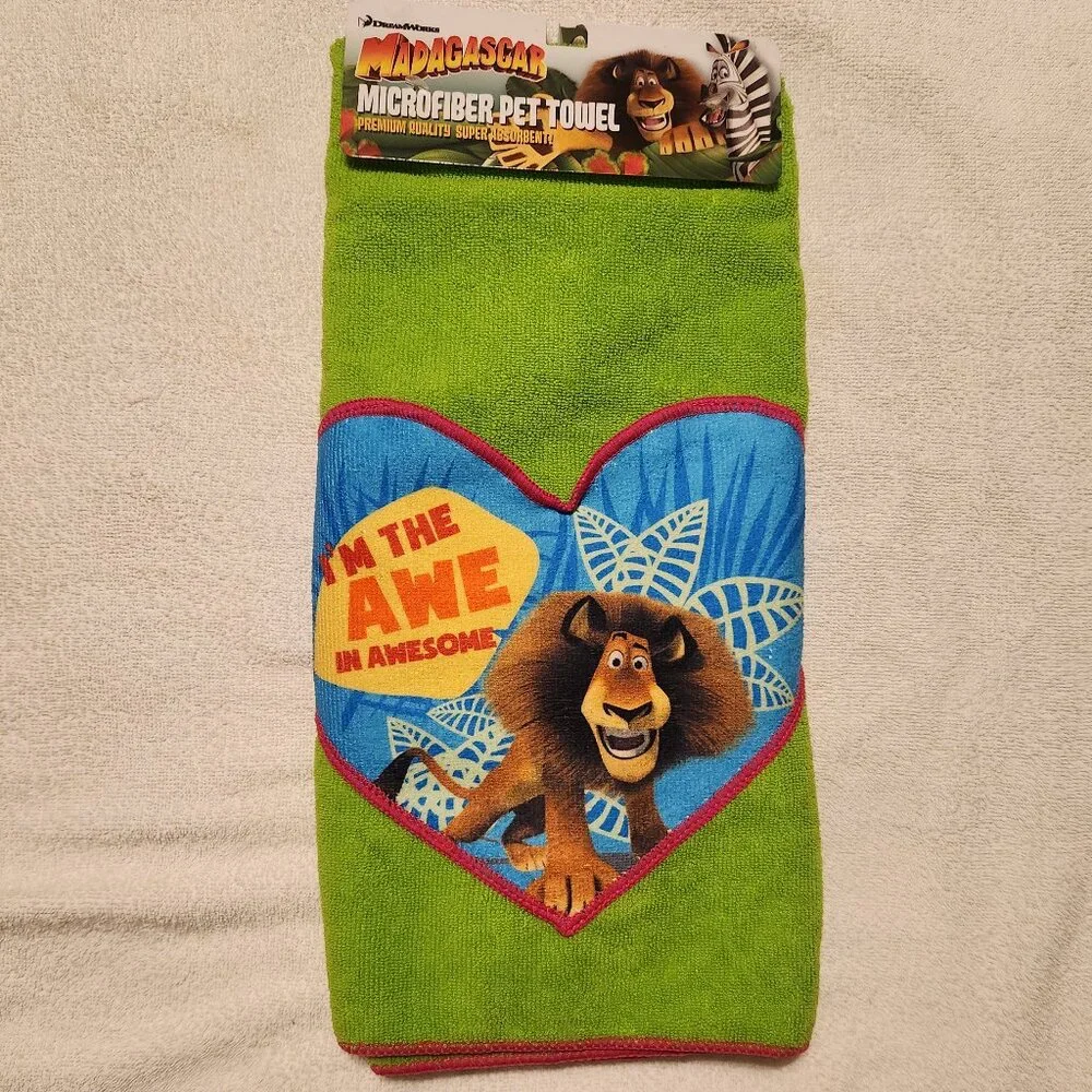Madagascar's Alex Microfiber Pet Towel - NWT